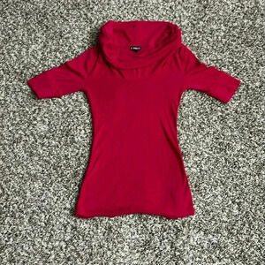 Express Body Contour High Compression Mock Neck Short Sleeve